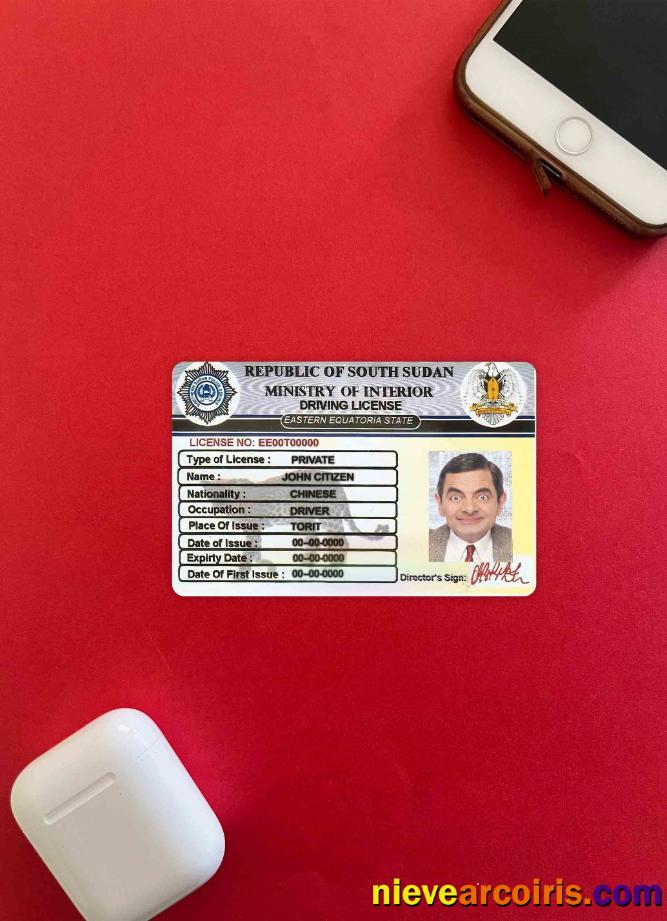 South Sudan driving license photolook